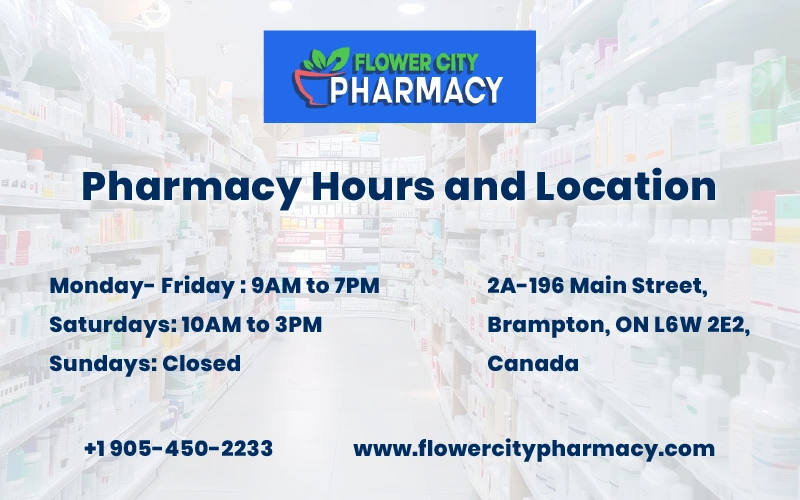 Pharmacy Location and Timings in Brampton