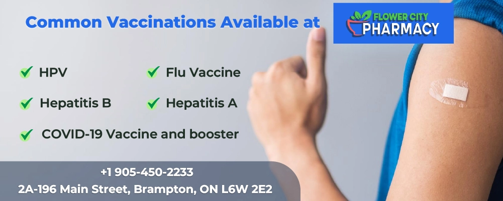 Vaccinations at Flowercity Pharmacy Brampton