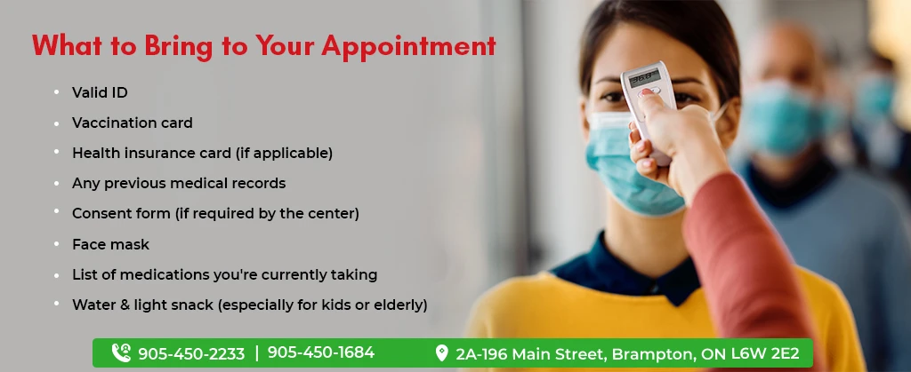 vaccine appointment Brampton pharmacy